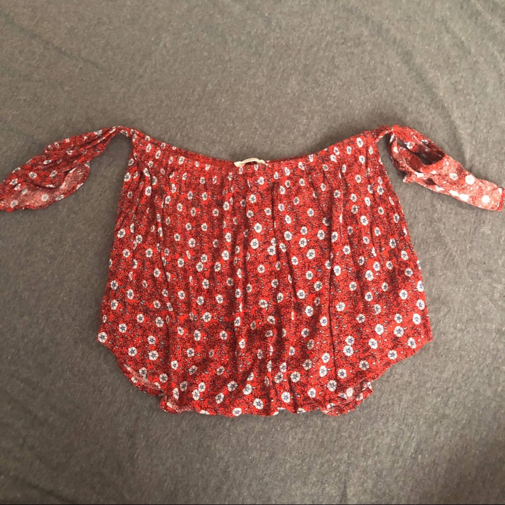 Floral off the shoulder top